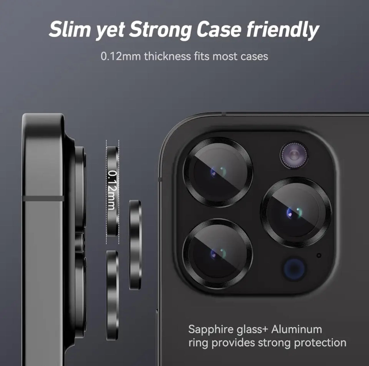 PJun Branded Premium Eagle-Eye Style 9H Camera Lens Protector- 1pk for iPhone Models PJun Branded Premium Eagle-Eye Style 9H Camera Lens Protector- 1pk for iPhone Models